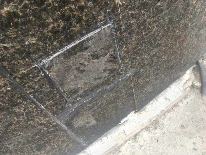 切割大理石植入隱蔽觀測點(diǎn)